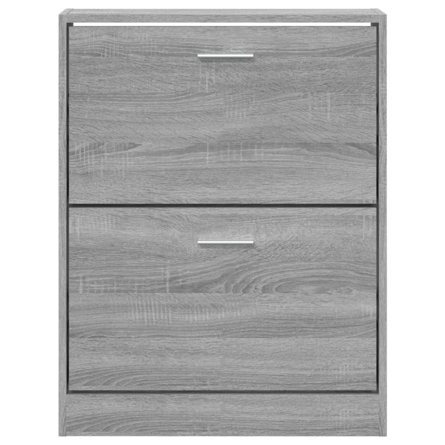 Schoenenkast 59x17x81 cm bewerkt hout grijs sonoma 59 x 17 x 81 cm Grijs sonoma