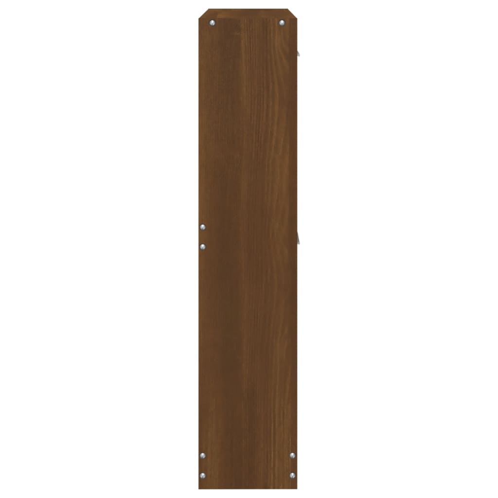 Schoenenkast 59x17x81 cm bewerkt hout bruin eikenkleur 59 x 17 x 81 cm Bruineiken