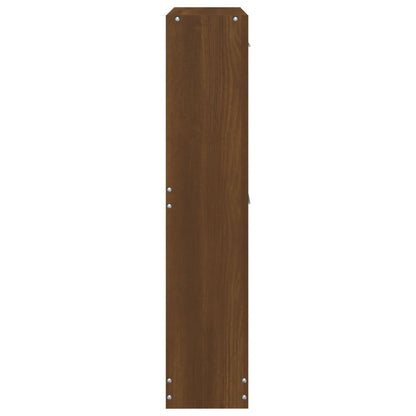 Schoenenkast 59x17x81 cm bewerkt hout bruin eikenkleur 59 x 17 x 81 cm Bruineiken
