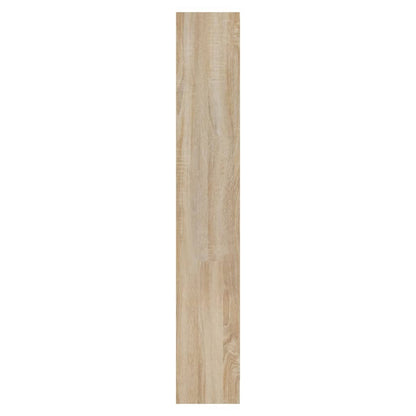 Schoenenkast 63X24X147 Cm Bewerkt Hout Sonoma Eikenkleurig Wit