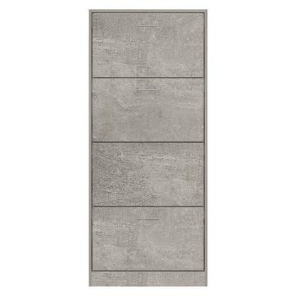 Schoenenkast 63x24x147 cm bewerkt hout betongrijs 63 x 24 x 147 cm Betongrijs