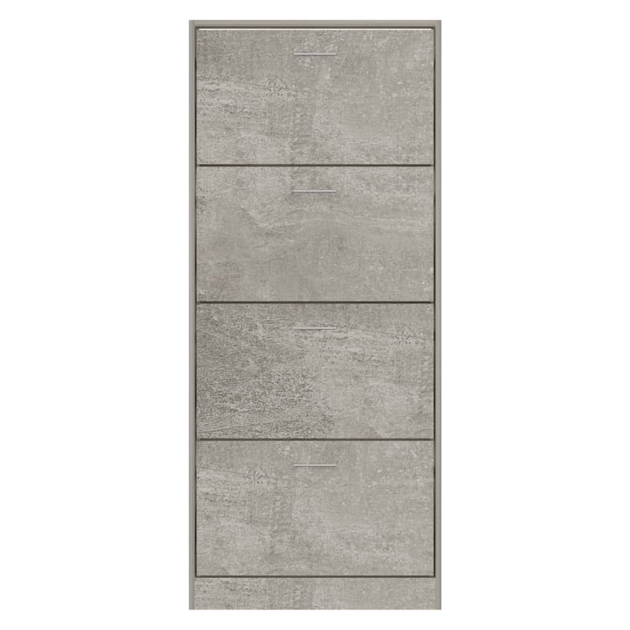 Schoenenkast 63x24x147 cm bewerkt hout betongrijs 63 x 24 x 147 cm Betongrijs