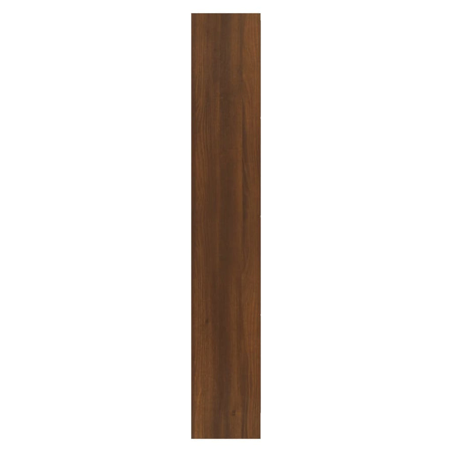 Schoenenkast 63x24x147 cm bewerkt hout bruin eikenkleur 63 x 24 x 147 cm Bruineiken