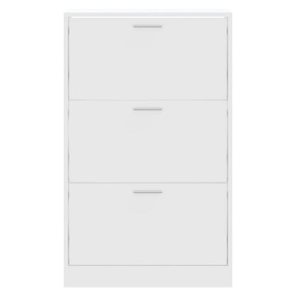 Schoenenkast 63x24x103 cm bewerkt hout wit 63 x 24 x 103 cm Wit
