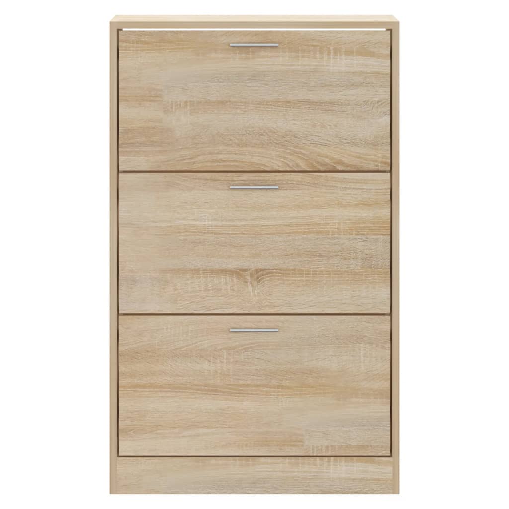 Schoenenkast 63x24x103 cm bewerkt hout sonoma eikenkleurig 63 x 24 x 103 cm Sonoma eiken