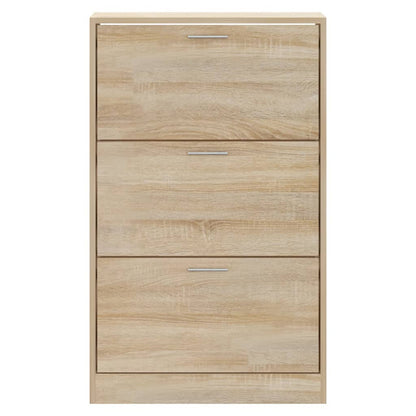 Schoenenkast 63x24x103 cm bewerkt hout sonoma eikenkleurig 63 x 24 x 103 cm Sonoma eiken