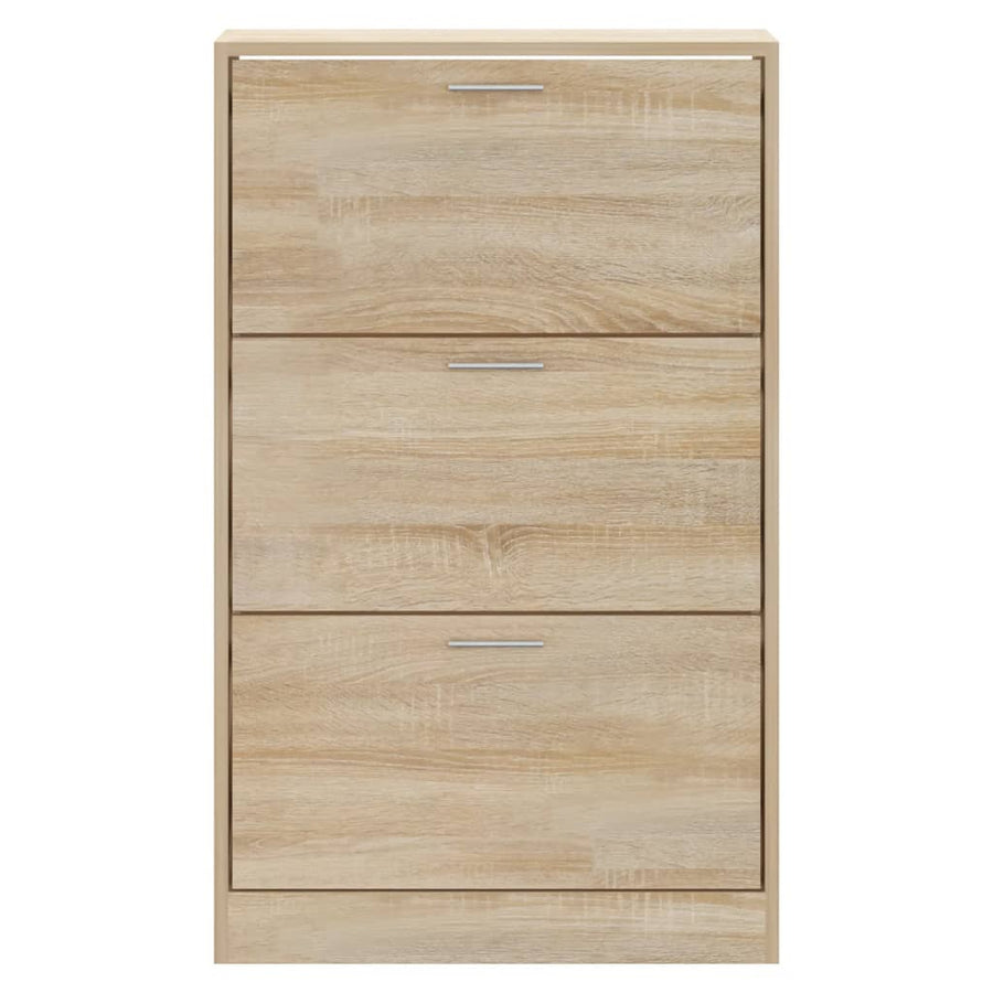 Schoenenkast 63x24x103 cm bewerkt hout sonoma eikenkleurig 63 x 24 x 103 cm Sonoma eiken