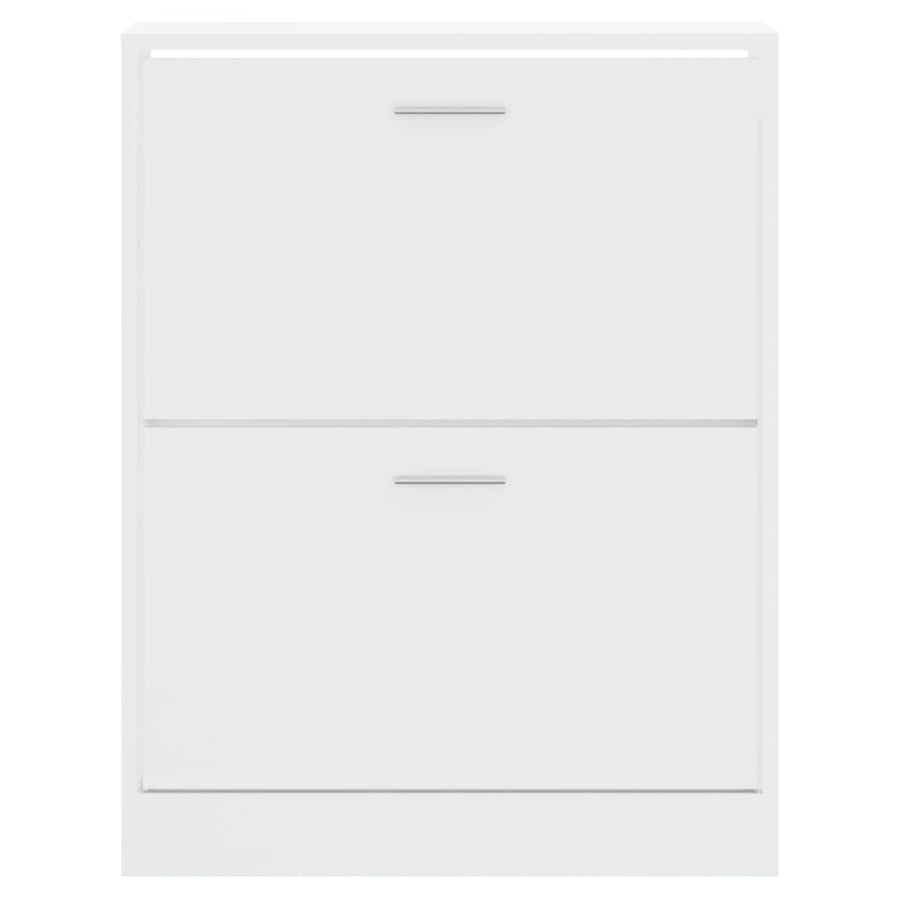Schoenenkast Bewerkt Hout 63 x 24 x 81 cm Hoogglans wit