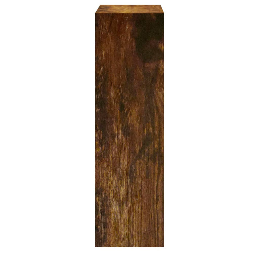 Schoenenkast 63x24x81 cm bewerkt hout gerookt eikenkleurig 63 x 24 x 81 cm Gerookt eiken