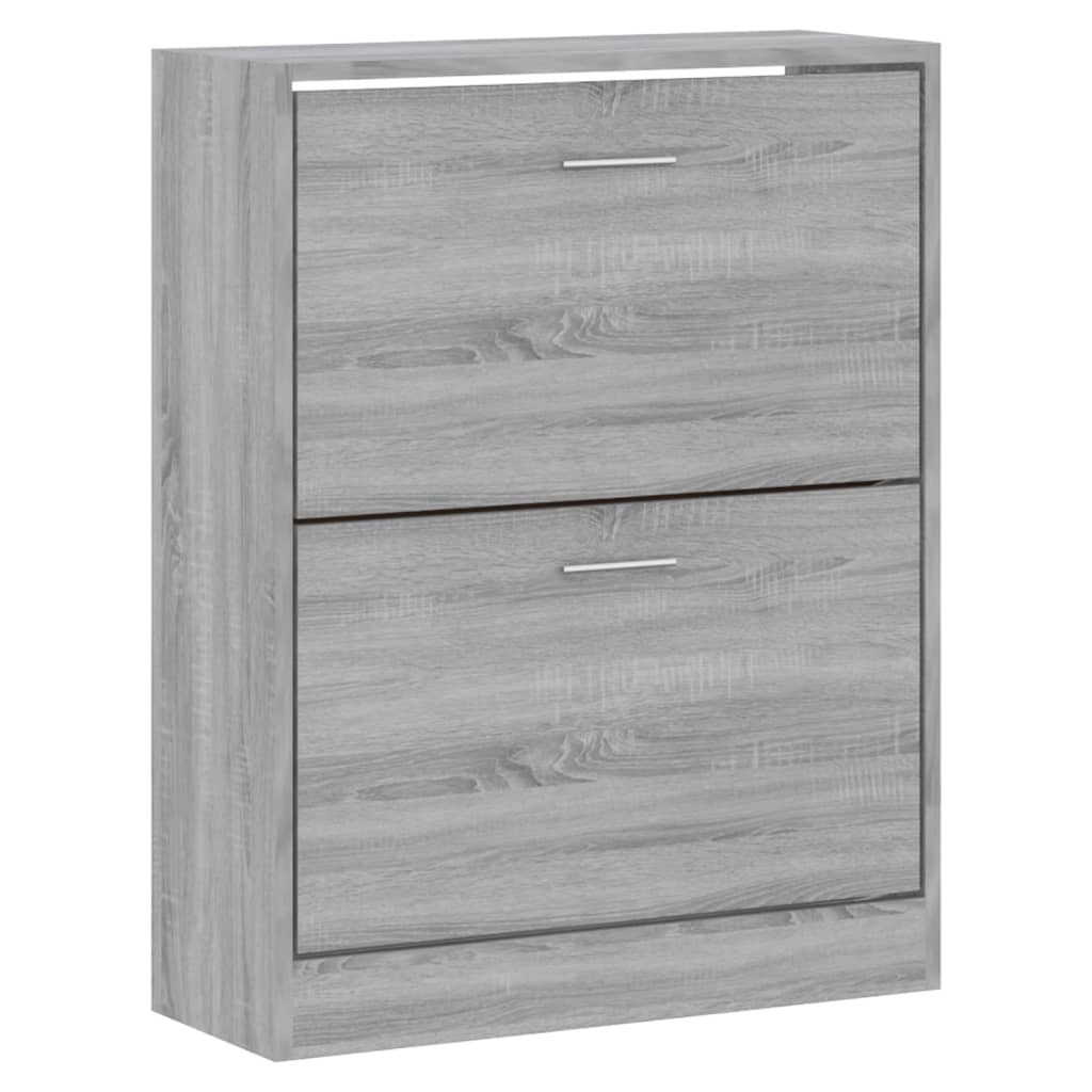 Schoenenkast 63x24x81 cm bewerkt hout grijs sonoma 63 x 24 x 81 cm Grijs sonoma