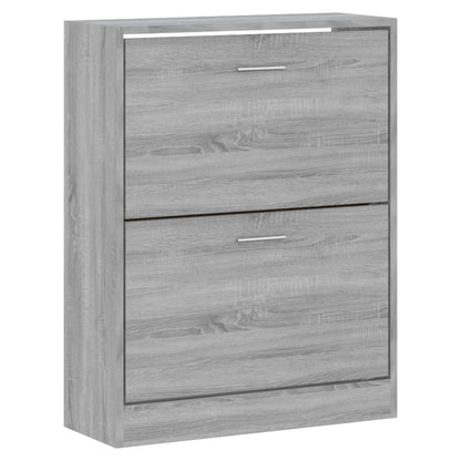 Schoenenkast 63x24x81 cm bewerkt hout grijs sonoma 63 x 24 x 81 cm Grijs sonoma