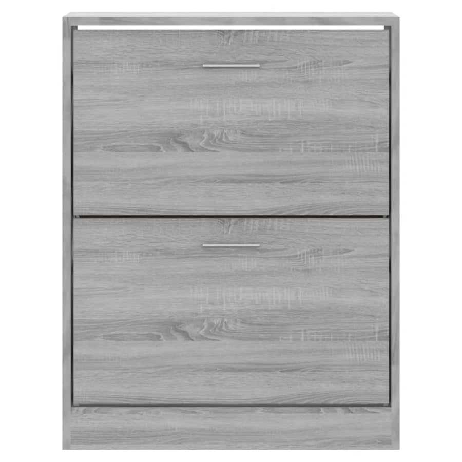 Schoenenkast 63x24x81 cm bewerkt hout grijs sonoma 63 x 24 x 81 cm Grijs sonoma