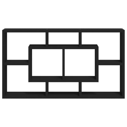 Wandschap 8 Vakken Zwart