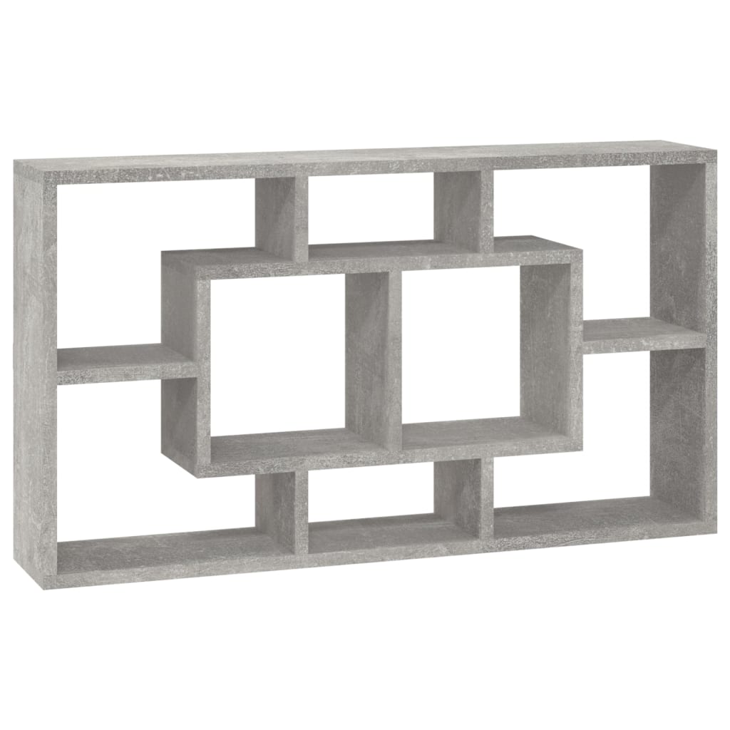 Wandschap 8 Vakken Betongrijs