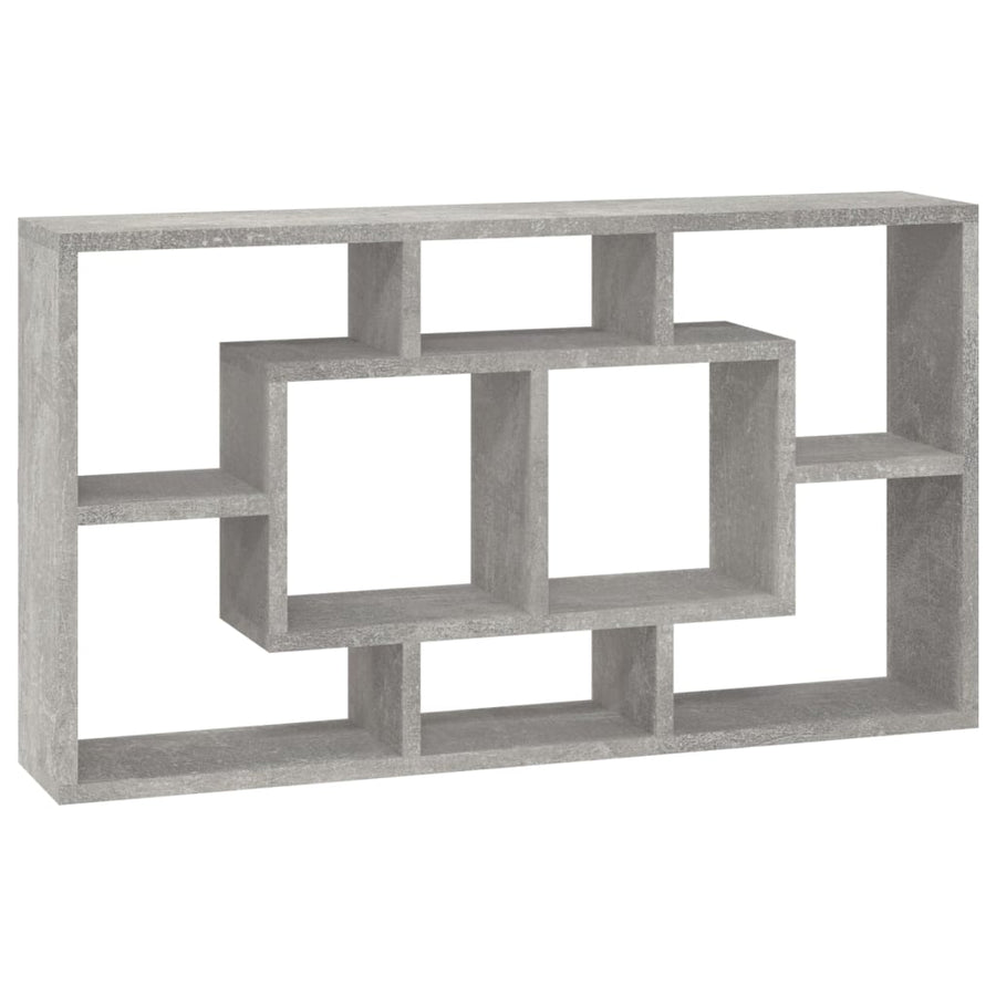 Wandschap 8 Vakken Betongrijs