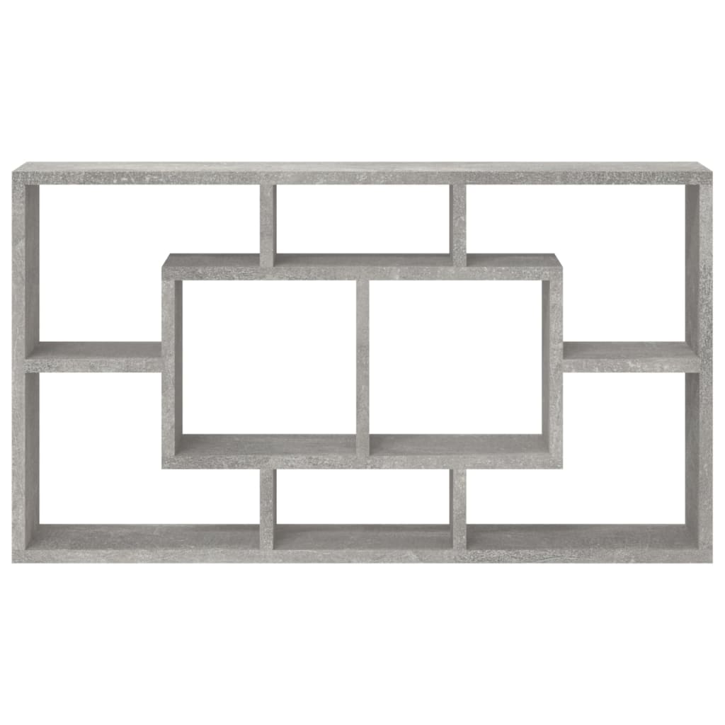 Wandschap 8 Vakken Betongrijs