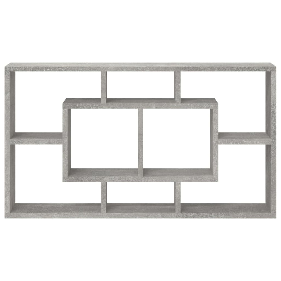 Wandschap 8 Vakken Betongrijs