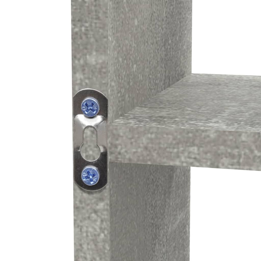 Wandschap 8 Vakken Betongrijs
