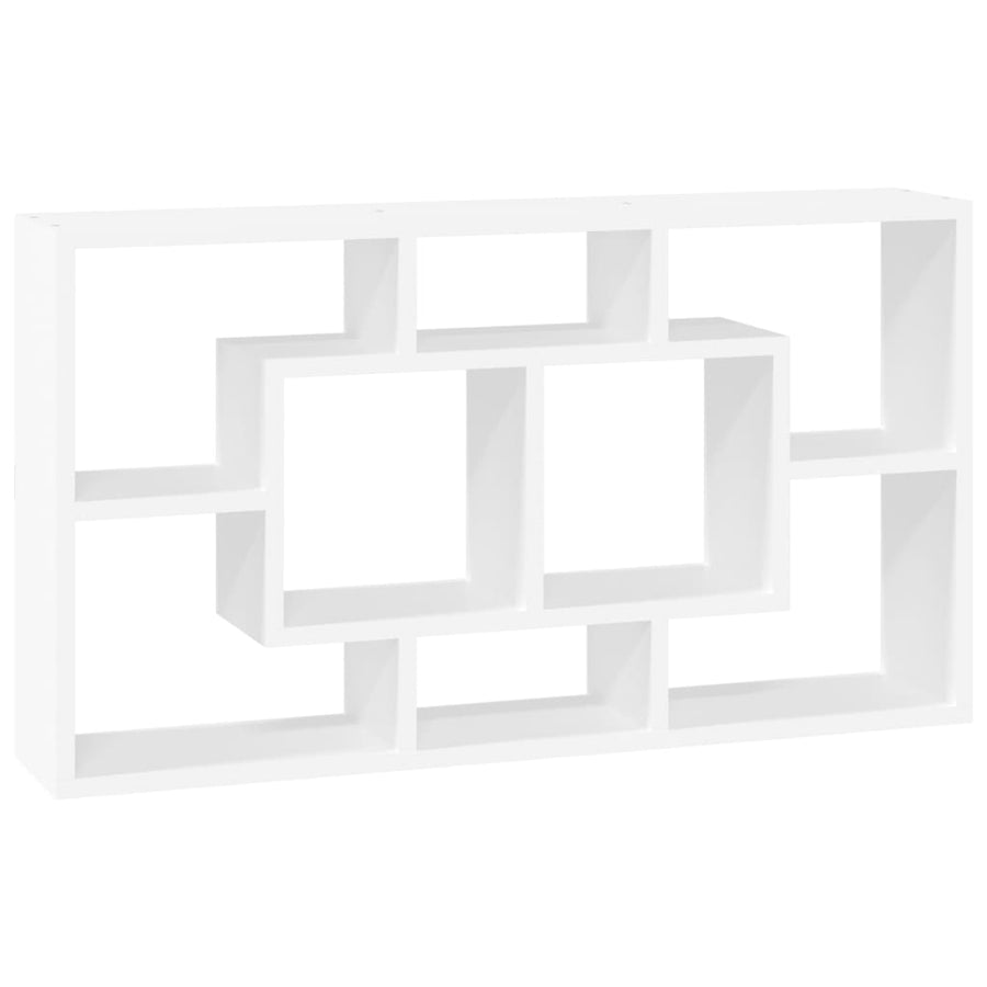 Wandschap 8 Vakken Hoogglans wit