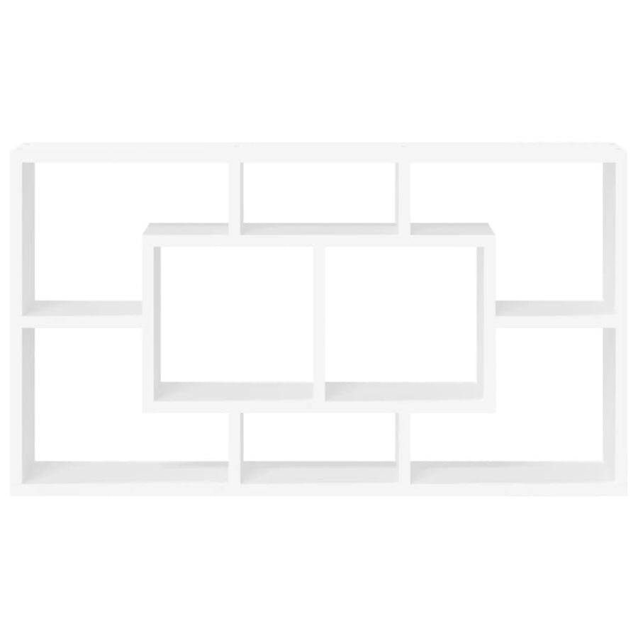 Wandschap 8 Vakken Hoogglans wit