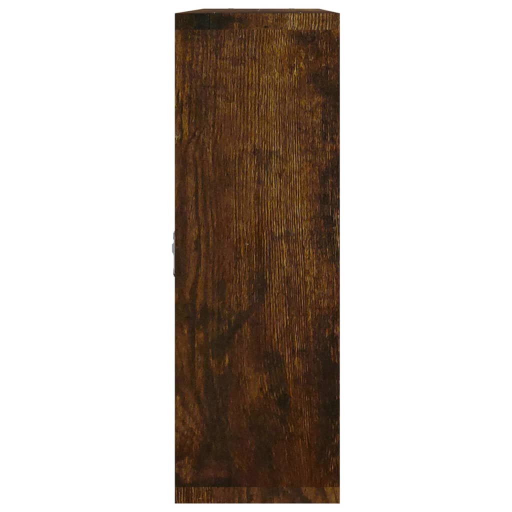 Wandschap 8 Vakken Gerookt eiken