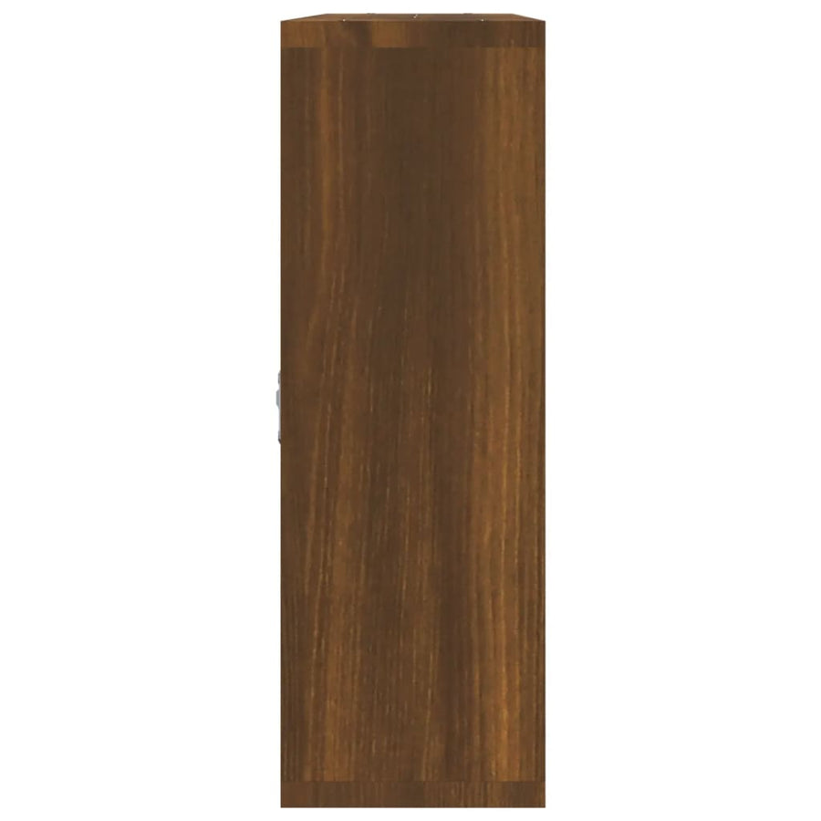 Wandschap 8 Vakken Bruineiken 1 bruin eikenkleur