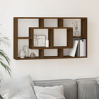 Wandschap 8 vakken bruineiken 85x16x47.5 cm