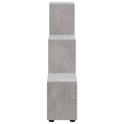 Boekenkast Trapvormig 07 Cm Bewerkt Hout 104 x 29 x 107 cm Betongrijs