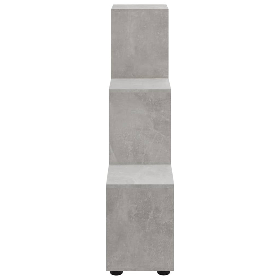 Boekenkast Trapvormig 07 Cm Bewerkt Hout 104 x 29 x 107 cm Betongrijs
