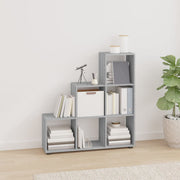 Boekenkast trapvormig 107 cm grijs sonoma eiken