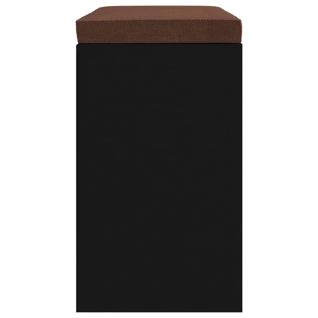 Schoenenbank 103X30X48 Cm Bewerkt Hout Zwart