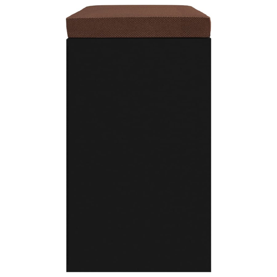 Schoenenbank 103X30X48 Cm Bewerkt Hout Zwart