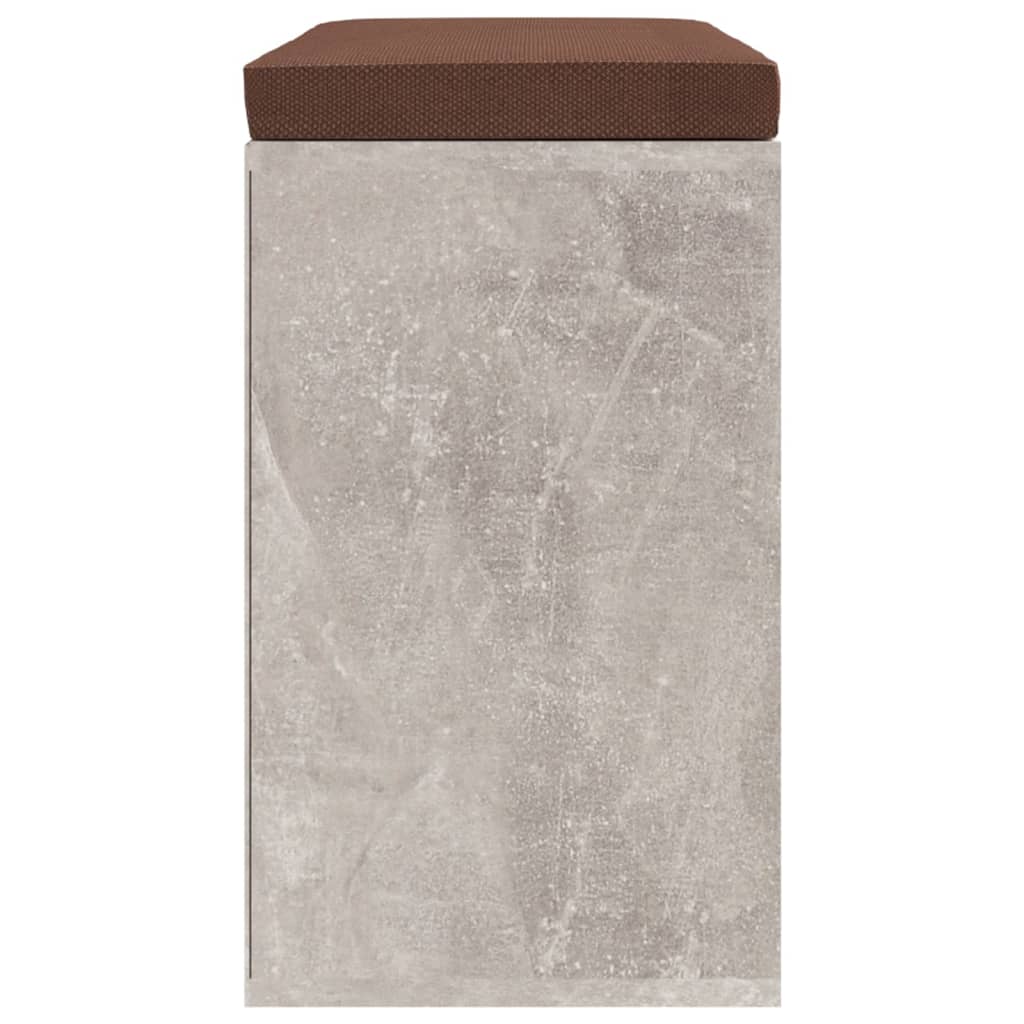 Schoenenbank 103X30X48 Cm Bewerkt Hout Betongrijs
