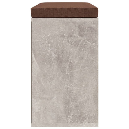 Schoenenbank 103X30X48 Cm Bewerkt Hout Betongrijs