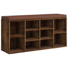 Schoenenbank 103X30X48 Cm Bewerkt Hout Kleurig Gerookt eiken