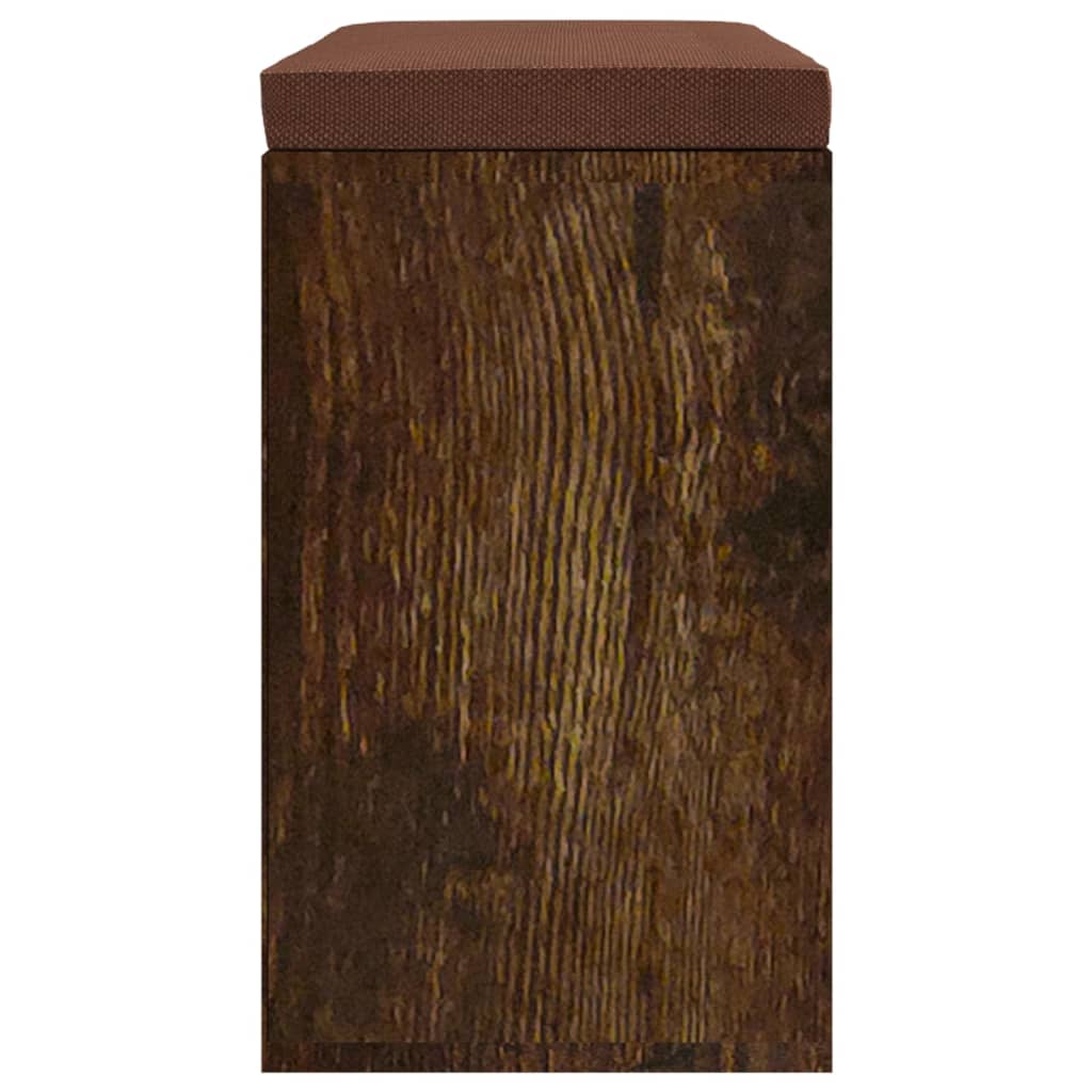 Schoenenbank 103X30X48 Cm Bewerkt Hout Kleurig Gerookt eiken