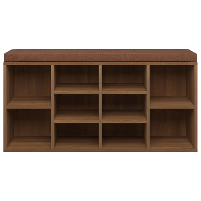 Schoenenbank 103X30X48 Cm Bewerkt Hout Bruin Eikenkleur Bruineiken