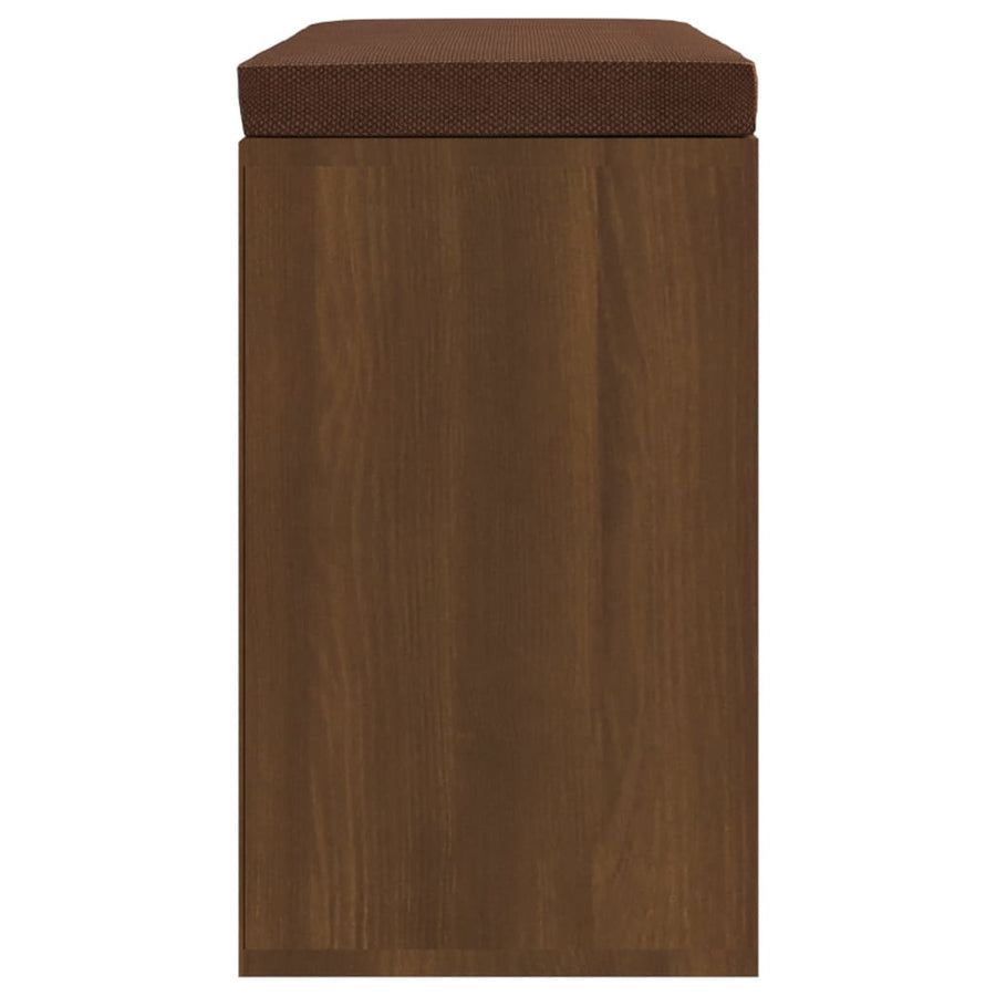 Schoenenbank 103X30X48 Cm Bewerkt Hout Bruin Eikenkleur Bruineiken