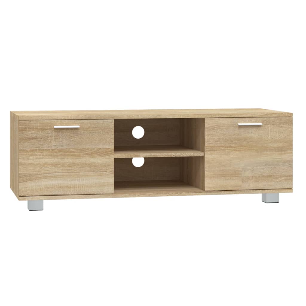 Tv-Meubel 120X40,5X35 Cm Bewerkt Hout Sonoma Eikenkleurig 120 x 40.5 x 35 cm