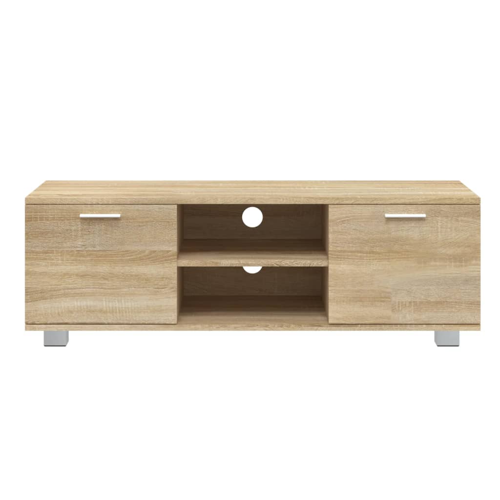 Tv-Meubel 120X40,5X35 Cm Bewerkt Hout Sonoma Eikenkleurig 120 x 40.5 x 35 cm