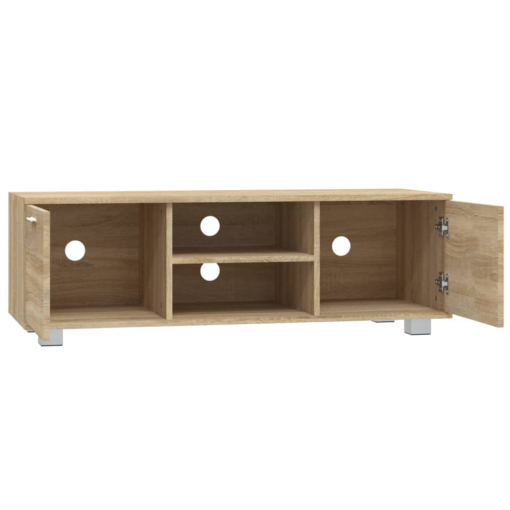 Tv-Meubel 120X40,5X35 Cm Bewerkt Hout Sonoma Eikenkleurig 120 x 40.5 x 35 cm