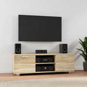 Tv-meubel 120x40,5x35 cm bewerkt hout sonoma eiken