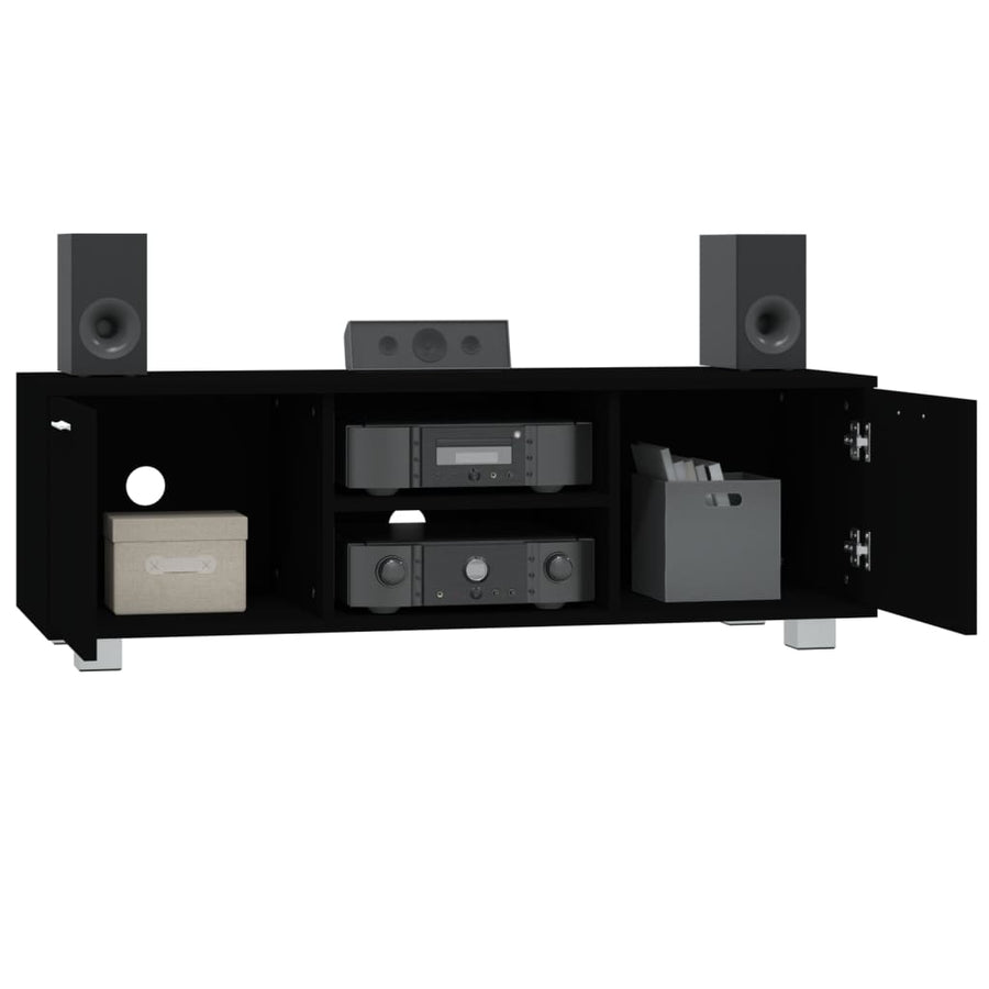 Tv-Meubel 20X40,5X35 Cm Bewerkt Hout 120 x 40.5 x 35 cm Zwart