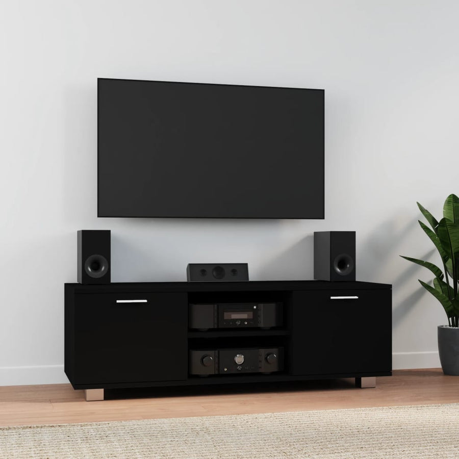 Tv-Meubel 20X40,5X35 Cm Bewerkt Hout 120 x 40.5 x 35 cm Zwart
