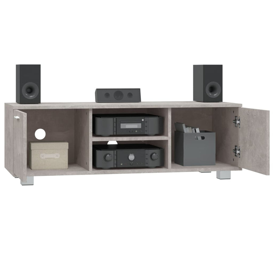 Tv-Meubel 20X40,5X35 Cm Bewerkt Hout 120 x 40.5 x 35 cm Betongrijs