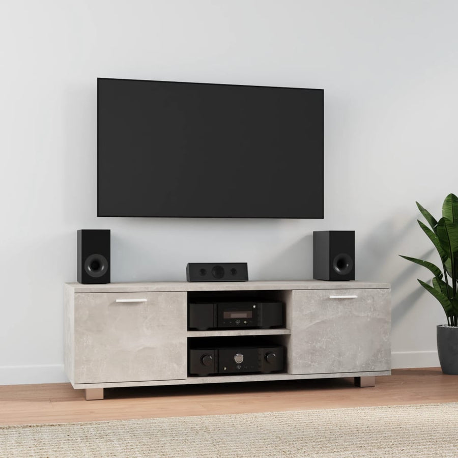 Tv-Meubel 20X40,5X35 Cm Bewerkt Hout 120 x 40.5 x 35 cm Betongrijs