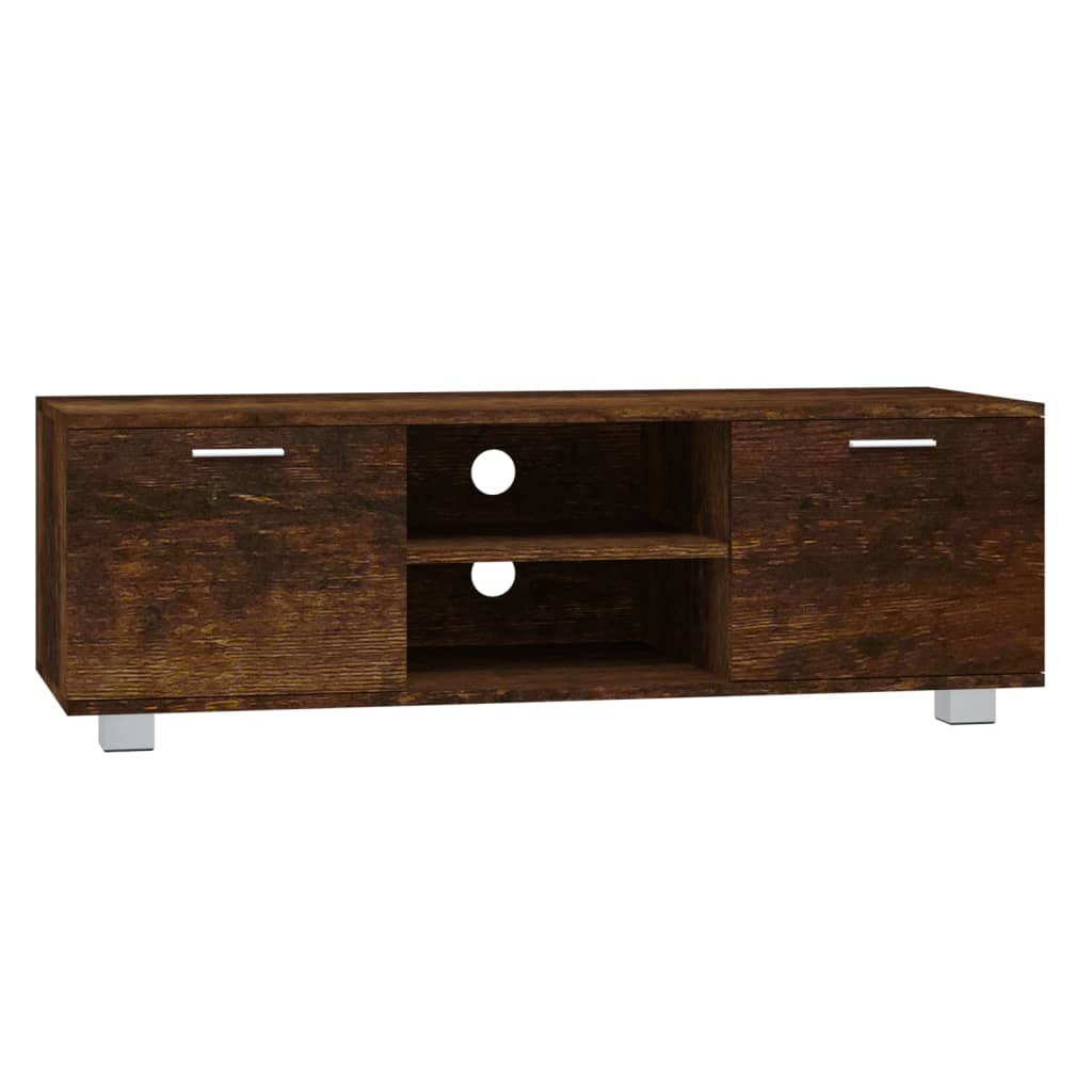 Tv-Meubel 20X40,5X35 Cm Bewerkt Hout Kleurig 120 x 40.5 x 35 cm Gerookt eiken