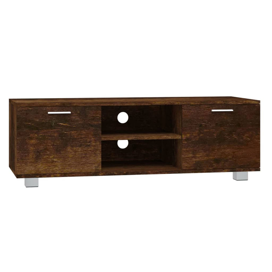 Tv-Meubel 20X40,5X35 Cm Bewerkt Hout Kleurig 120 x 40.5 x 35 cm Gerookt eiken