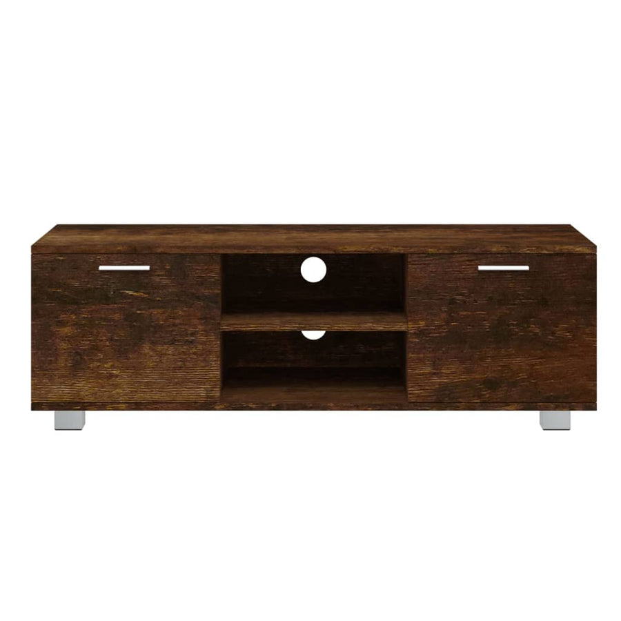 Tv-Meubel 20X40,5X35 Cm Bewerkt Hout Kleurig 120 x 40.5 x 35 cm Gerookt eiken