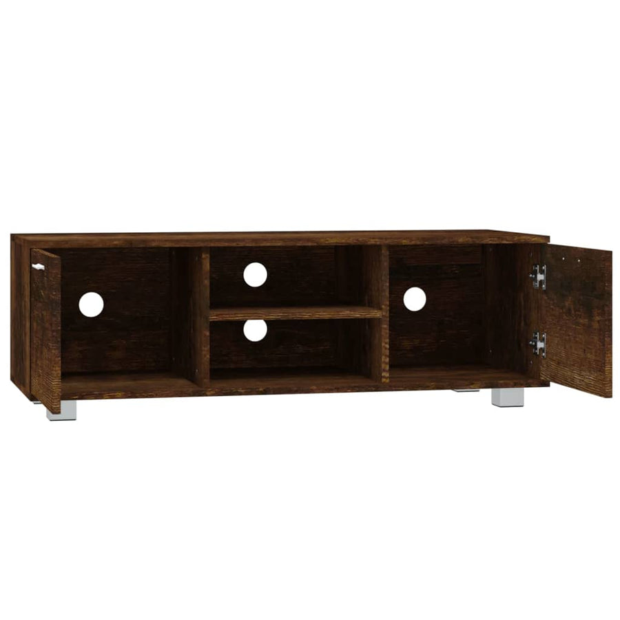 Tv-Meubel 20X40,5X35 Cm Bewerkt Hout Kleurig 120 x 40.5 x 35 cm Gerookt eiken